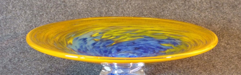 Blue and Gold Platter